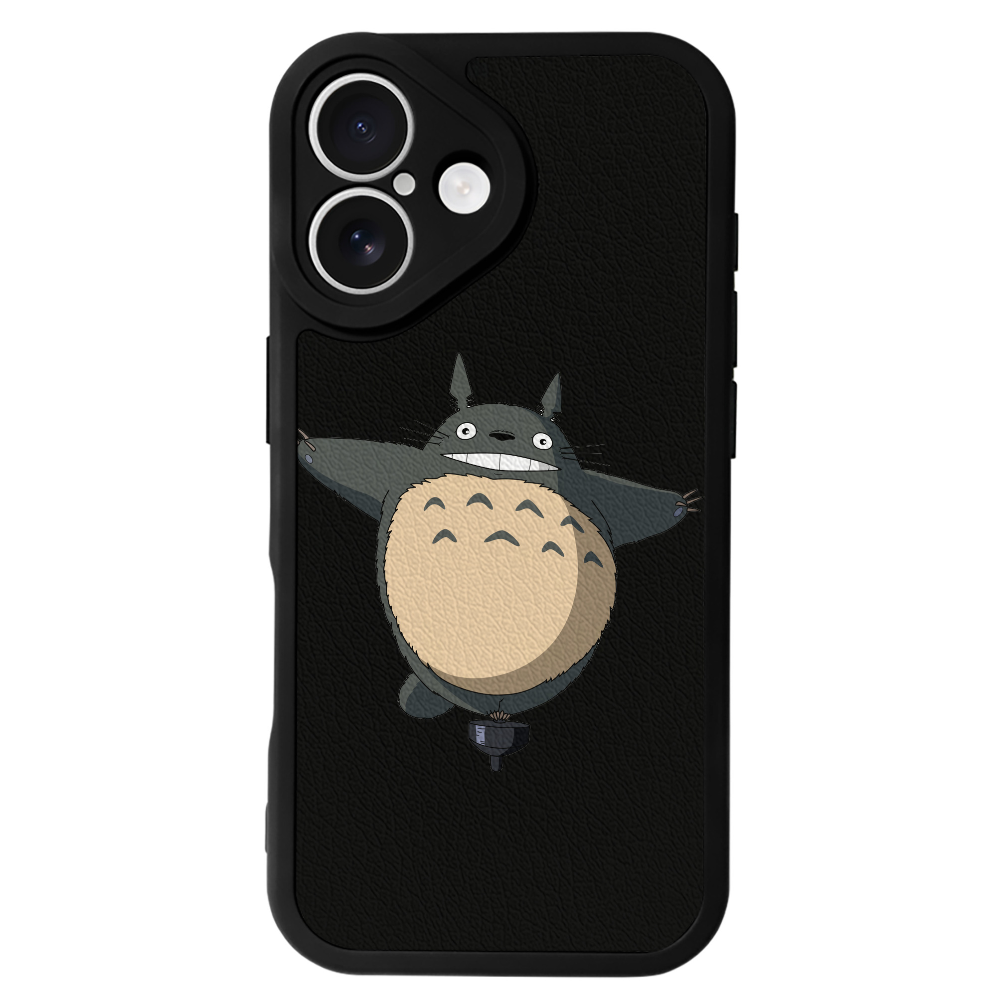 （画像用） となりのトトロ 草壁メイ 草壁サツキ My Neighbor Totoro Satsuki Kusakabe Mei Kusakabe 【iPhone 16シリーズ対応】シリコンスマホケース（レザー調） 材質：シリコン